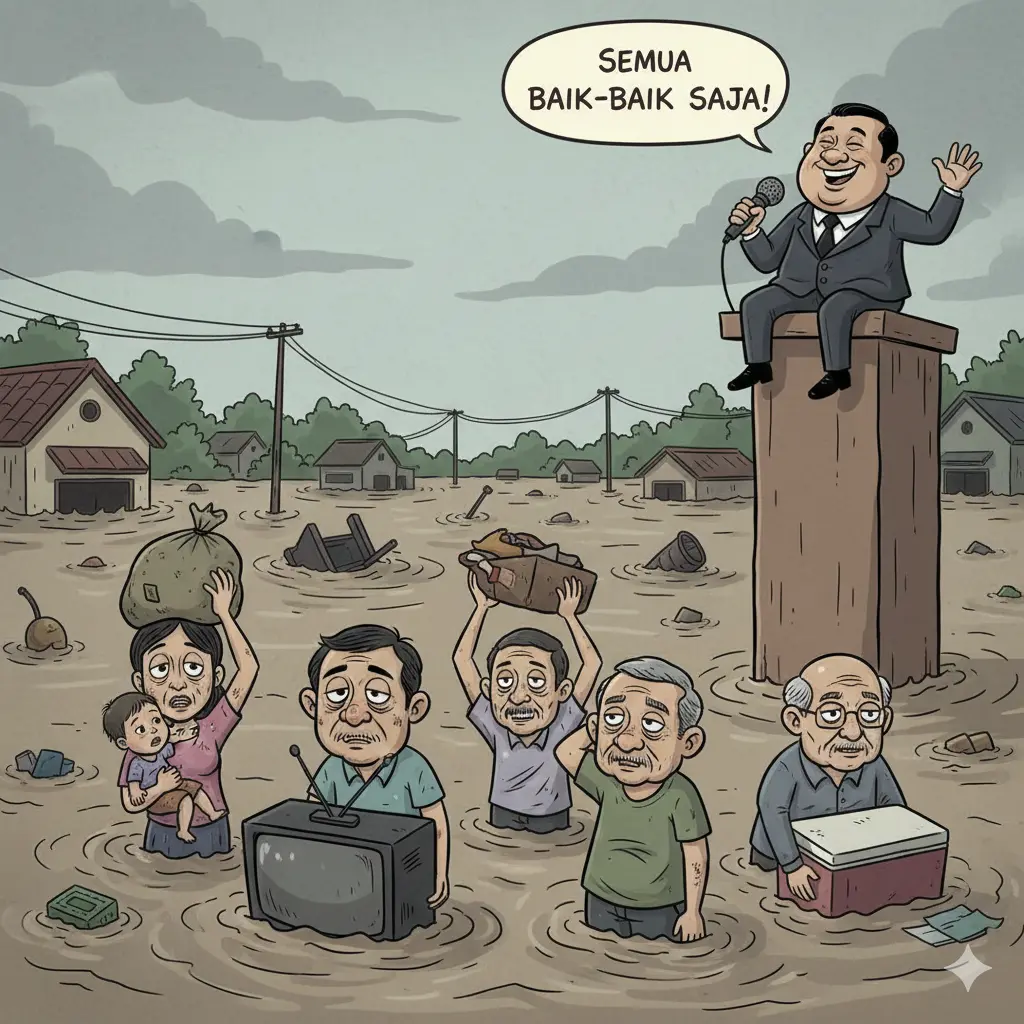 Ketika Banjir Dianggap Cuma di Medsos: Cerita Sedih Pejabat yang Alergi Realita